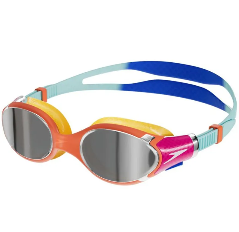 Speedo Biofuse 2.0 Mirror Junior Goggles Cobalt/Blue/Orange/Chrome